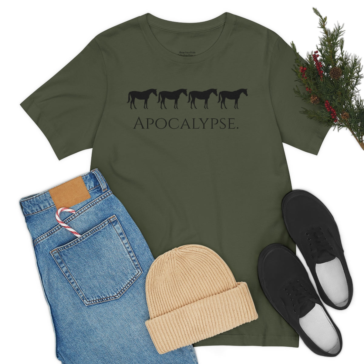 Five Horses (Horsemen) of the Apocalypse Funny T-shirt