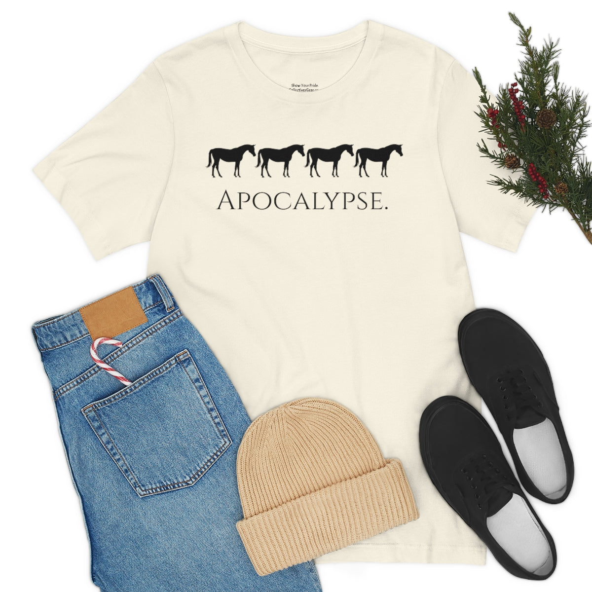 Five Horses (Horsemen) of the Apocalypse Funny T-shirt