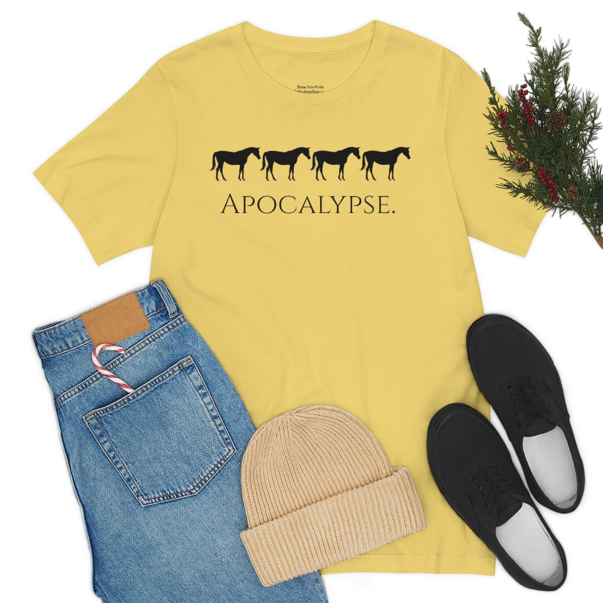 Five Horses (Horsemen) of the Apocalypse Funny T-shirt